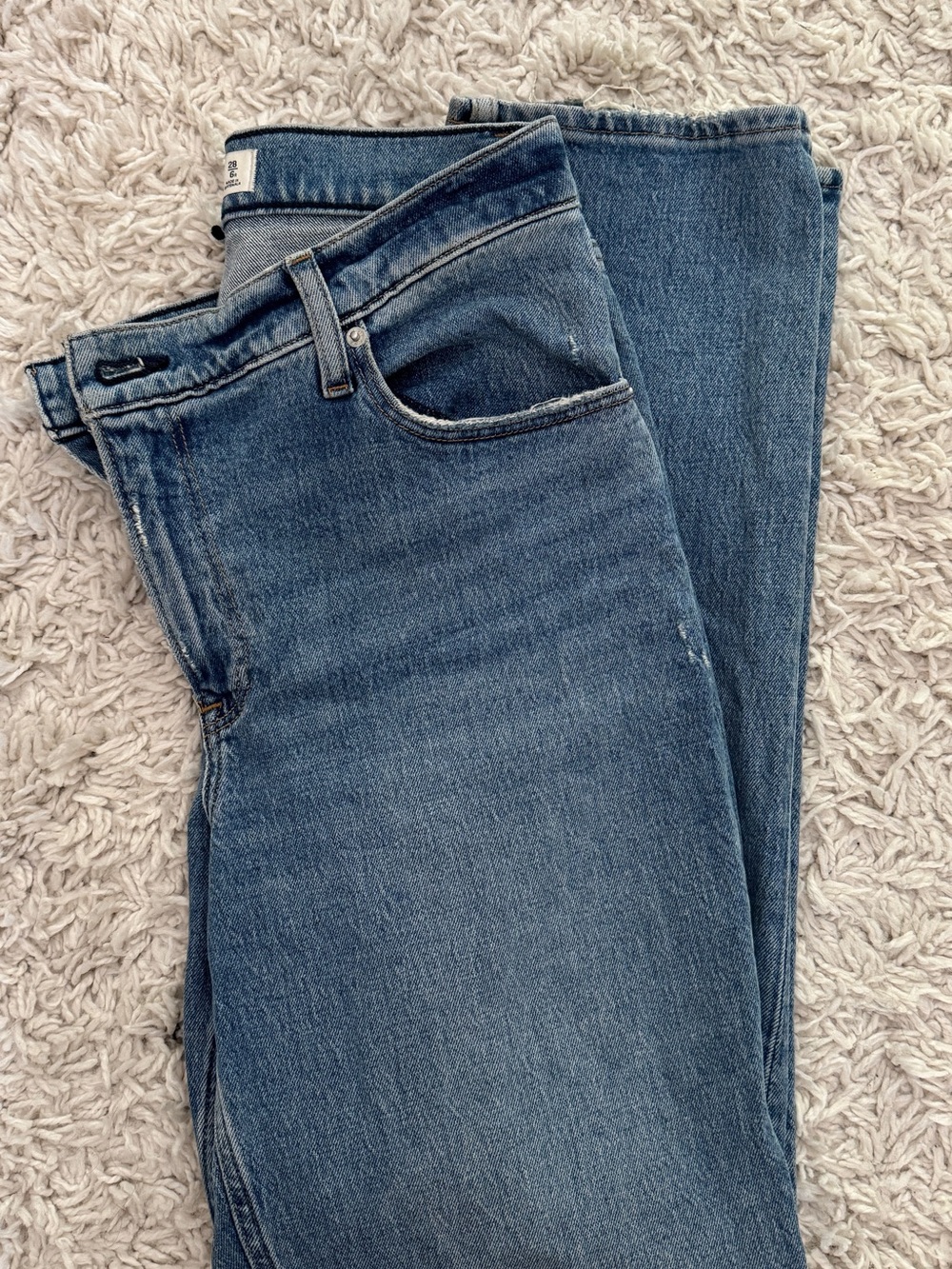 Abercrombie & Fitch Straight-Leg Jeans in Medium Blue Wash